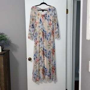 Robert Louis Floral Maxi dress photo perfect special occasion dress NWOT small